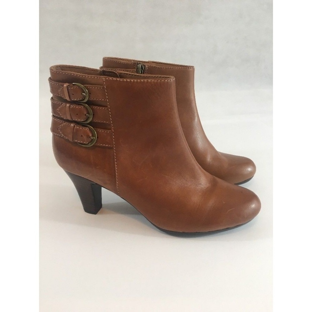 Clarks Artisan Ankle Boots 9.5M Tan/Brown Booties